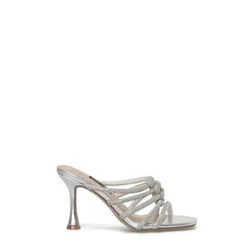 Nine West Grani 4FX Gümüş Kadın Topuklu Terlik