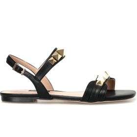 Nine West Hend 4FX Siyah Kadın Düz Sandalet