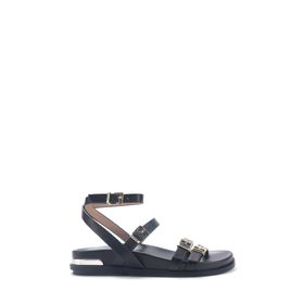Nine West Heranes 5FX Düz Siyah Kadın Sandalet