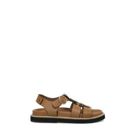 Nine West Hermon 5FX Taba Kadın Dolgu Topuk Sandalet