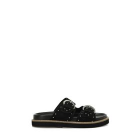 Nine West Herpan2 5FX Siyah Kadın Dolgu Topuk Terlik
