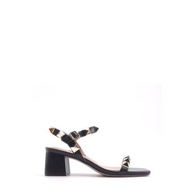 Nine West Herve 4FX Siyah Topuklu Kadın Sandalet