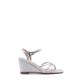 Nine West Jorgia 5FX Gümüş Kadın Dolgu Topuk Sandalet
