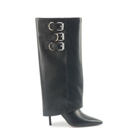Nine West Justyou 5PR Siyah Kadın Topuklu Çizme