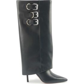 Nine West Justyou 5PR Siyah Kadın Topuklu Çizme