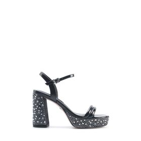 Nine West Lamarcia 5FX Siyah Kadın Topuklu Sandalet