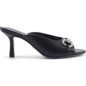 Nine West Lamasta 5FX Siyah Kadın Topuklu Terlik