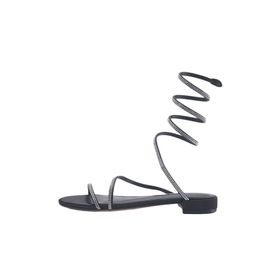Nine West Logan 3FX Siyah Kadın Düz Sandalet