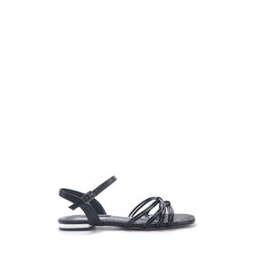Nine West MABERA 5FX Siyah Kadın Düz Sandalet