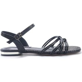 Nine West MABERA 5FX Siyah Kadın Düz Sandalet
