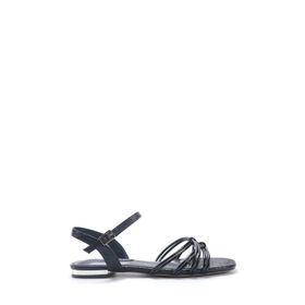 Nine West MABERA 5FX Siyah Kadın Düz Sandalet