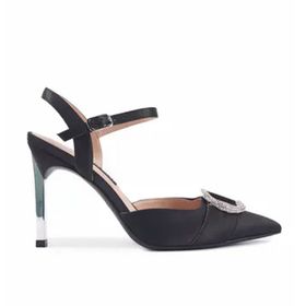 Nine West Maever2 3PR Siyah Kadın Topuklu Sandalet
