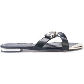 Nine West Malvina 5FX Siyah Kadın Düz Terlik