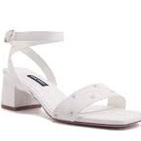 Nine West Manl 4FX Beyaz Topuklu Kadın Sandalet