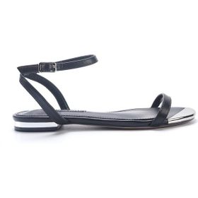 Nine West Maolaine 5FX Siyah Kadın Düz Sandalet