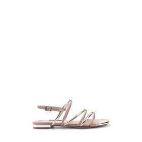 Nine West Marcela 5FX Bej Kadın Düz Sandalet
