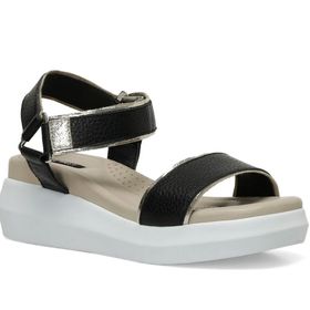 Nine West Mecar2 4FX Siyah Kadın Comfort Sandalet