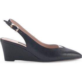 Nine West NILA 3FX Siyah Kadın Dolgu Topuk Ayakkabı