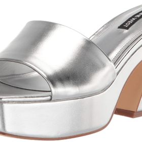 Nine West Oklee3 Gümüş Topuklu Kadın Sandalet