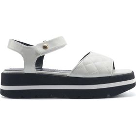 Nine West Orkessa 5FX Beyaz Düz Kadın Sandalet