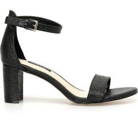 Nine West Pruce2 3FX Siyah Kadın Topuklu Sandalet