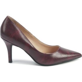 Nine West Riah3 5PR Bordo Kadın Klasik Topuklu Ayakkabı