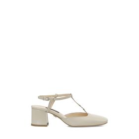 Nine West Rivasa 5FX Bej Kadın Klasik Topuklu Ayakkabı