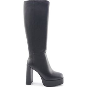 Nine West Sarre 3PR Siyah Kadın Topuklu Çizme