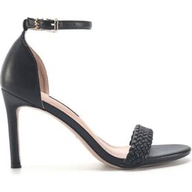 Nine West Sina 3FX Siyah Topuklu Kadın Sandalet