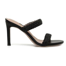 Nine West Soniya 3FX Siyah Topuklu Kadın Terlik