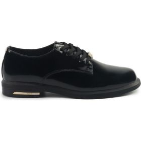 Nine West Timmy 5PR Siyah Kadın Oxford Ayakkabı