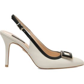 Nine West Tirren 5FX Beyaz Kadın Klasik Topuklu Ayakkabı
