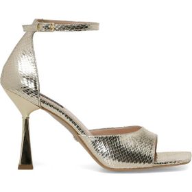 Nine West Vadoca 4FX Altın Kadın Topuklu Sandalet