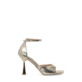 Nine West Vadoca 4FX Altın Kadın Topuklu Sandalet