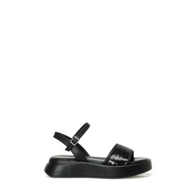 Nine West Valleria 4FX Siyah Kalın Tabanlı Kadın Sandalet
