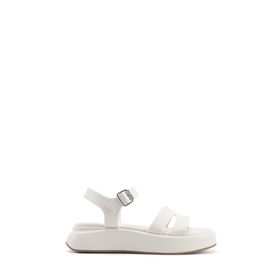Nine West Velart 5FX Beyaz Kadın Dolgu Topuk Sandalet