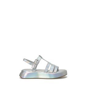 Nine West Welna3 4FX Gümüş Kalın Taban Kadın Sandalet