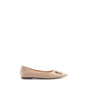 Nine West Wiena 5FX Bej Kadın Babet