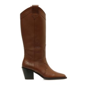 Nine West Wona 4PR Taba Kadın Topuklu Çizme