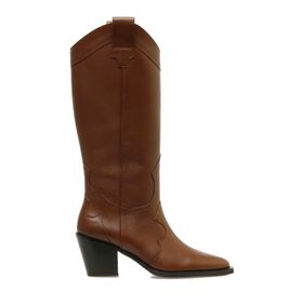 Nine West Wona 4PR Taba Kadın Topuklu Çizme