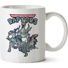 Ninja Turtles Trained Mesozoic Ninja Raptors Baskılı Kupa
