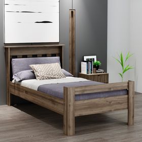 Ninnimo STY-2 Still Tek Kişilik Ceviz 100x200 cm Genç Karyola