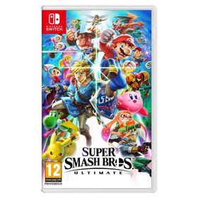 Nintendo Switch Neon Red Blue + Super Smash Bros Ultimate
