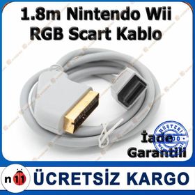 Nintendo Wii Rgb oyun konsolu Kablo 176cm