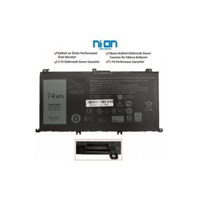 Nion Dell Inspiron 15-5537 Uyumlu Notebook Batarya