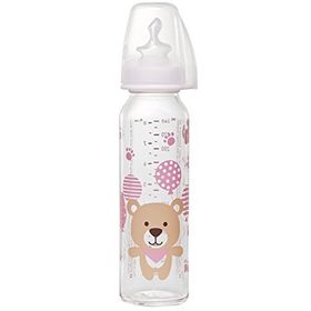 Nip 250 ml Pembe Antikolik 0-6 Ay Kız Cam Biberon