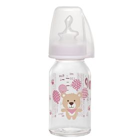 Nip Wide Neck Bottle 125 ml Anti-Kolik Cam Kız Biberon