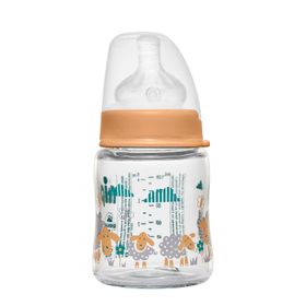 Nip Wide Neck Bottle Sarı Cam Biberon