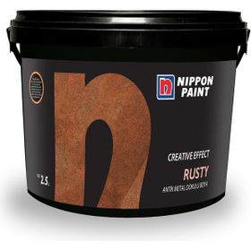 Nippon Paint Rusty Gold Antik Metal Dokulu 125 Gold 2.5 lt Boya