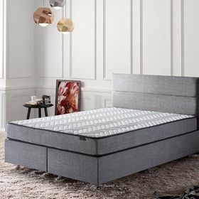 Niron 100x200 cm Silver Tek Kişilik Yatak Takımı Yatak Baza Başlık Seti